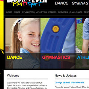 Dance Fever Multisport website